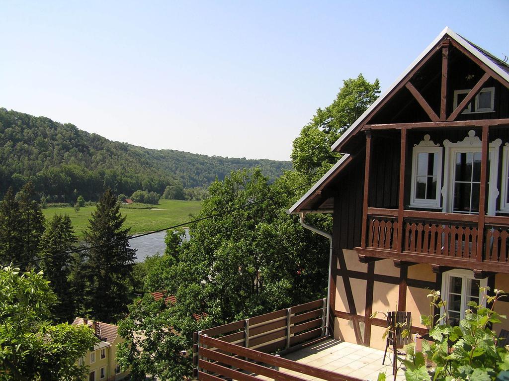 Wehlener Landhaus In Stadt Wehlen, Saechsische Schweiz Szoba fotó
